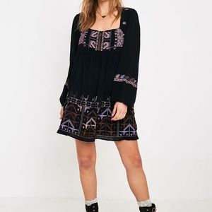 Free People Rhiannon Embroidered Mini Dress Size Small